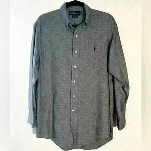 Ralph Lauren Button Down Shirt Size 15.5 32/33 Yarnmouth 100% Cotton